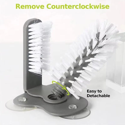 Glass Cup Brush Suction Cup Sink Water Bottle Cleaning Brush Kitchen Tool