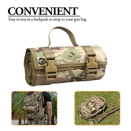 Training Molle Roll Up Hunting Gun Pad Tactical Shooting Range Mat Camouflage