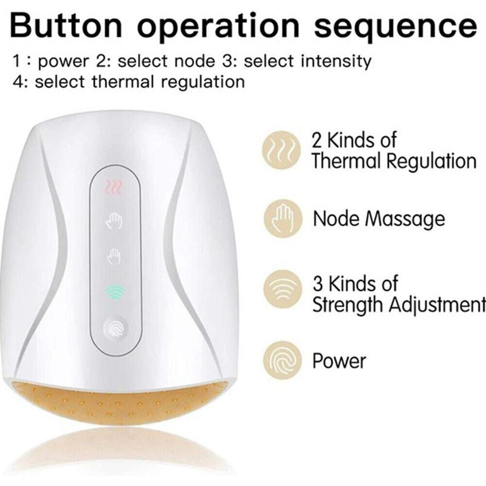 Electric Palm and Finger Massager with Warming Function