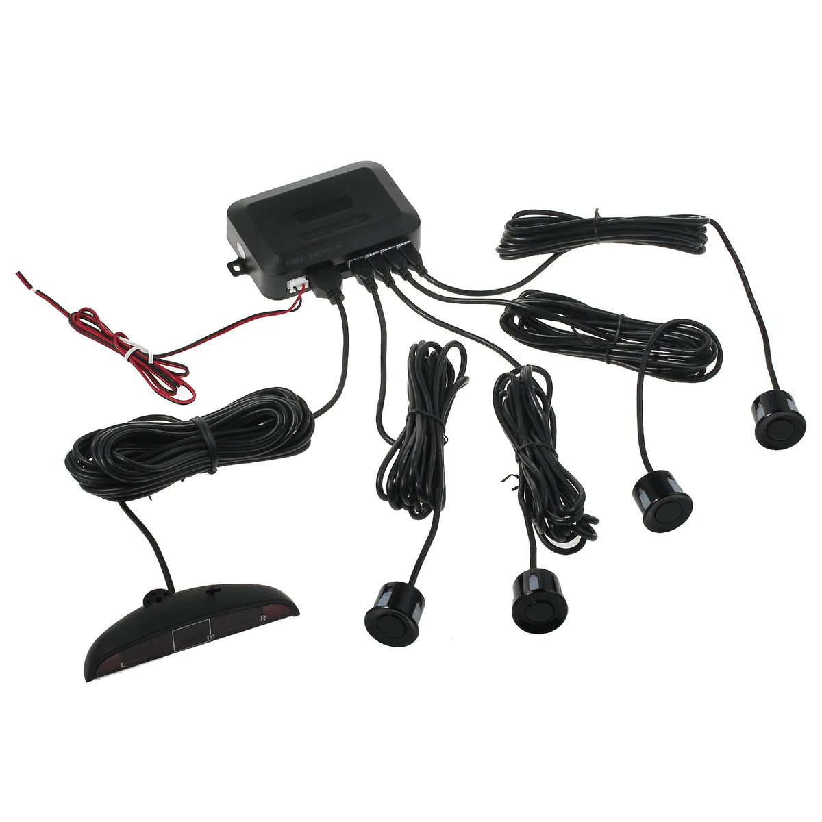 Front Rear Buzzer Reverse Sensor Kit Car Parking Reversing Alarm System 4 Sensor