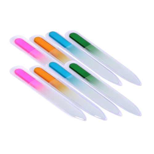 8x Manicure Acrylic Gel Durable Nail File Crystal Glass Buffer Art Files Device