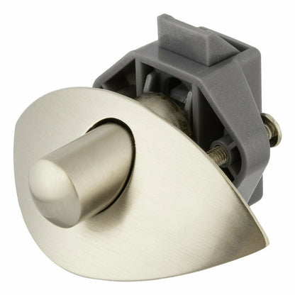 5x RV Cupboard Drawer Zinc Alloy Push Lock Latch Knob Half Moon Handle Caravan