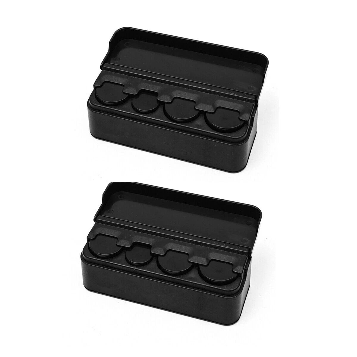 2X Portable Mini Change Storage Box Car Interior Coin Holder Organizer