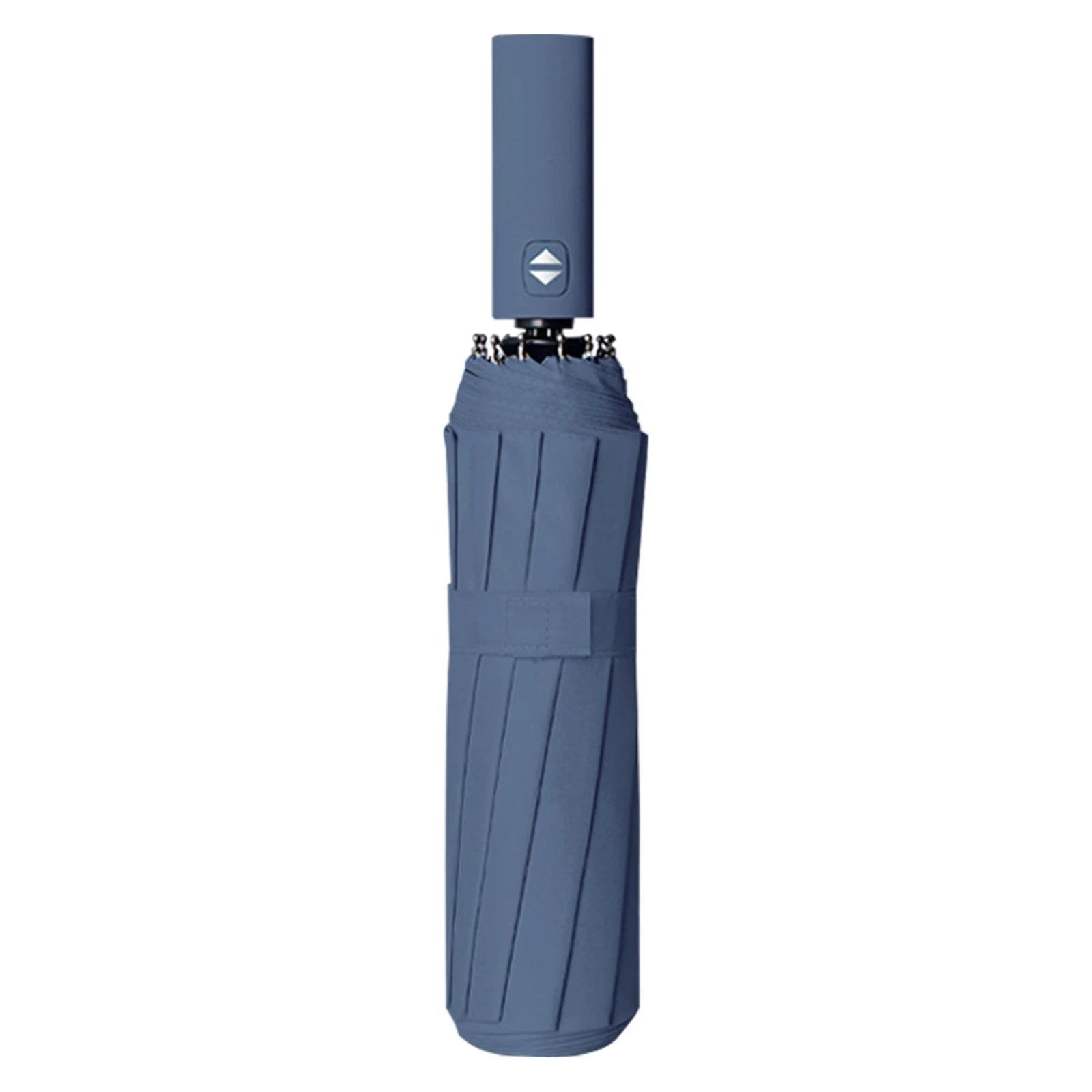 12 Ribs Anti-UV Windproof Folding Umbrella Automatic Open Close Blue