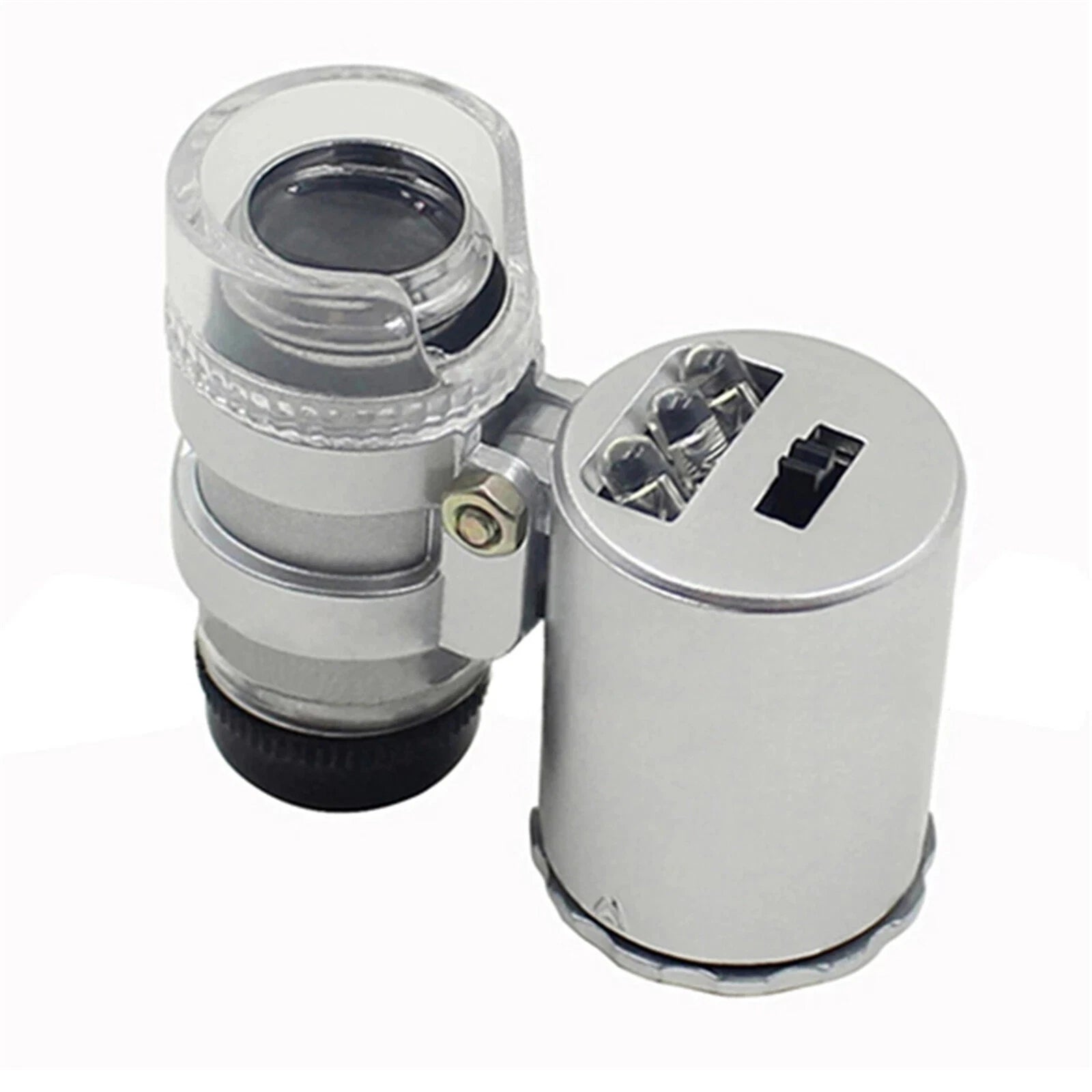Eye Light Jewelry Pocket Magnifier Loop Led Coins Jewelers 60x Magnifying Loupe