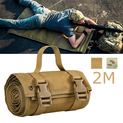 Training Molle Roll Up Hunting Gun Pad Tactical Shooting Range Mat Khaki