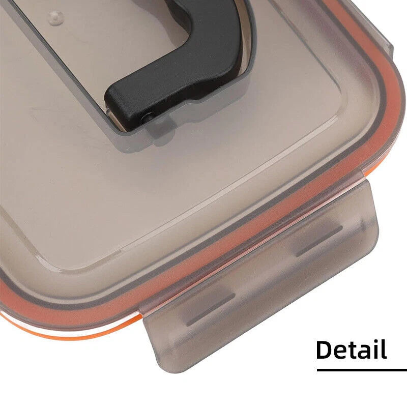 3500ml Food Storage Meal Prep Crisper Container Stainless Steel Lunch Box