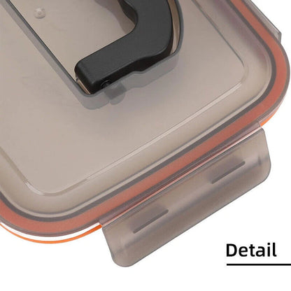3500ml Food Storage Meal Prep Crisper Container Stainless Steel Lunch Box