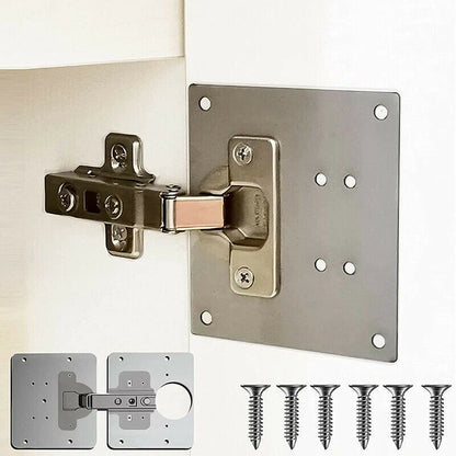 Rust Resistant Steel Furniture Repair Mount Tool Hinge Repair Plate Cupboard