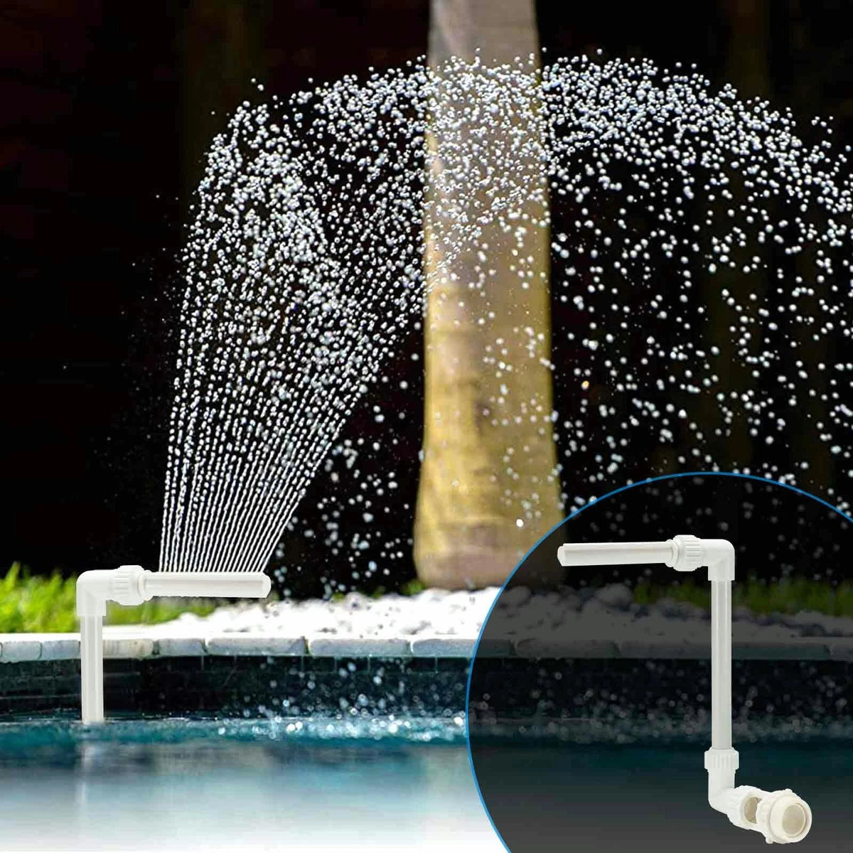 Adjustable Water Feature Pond Decor Pool Waterfall Fountain Swimming Kit