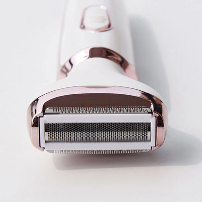 Rechargeable Painless Razor Bikini Trimmer 4 in 1 Cordless Electric White Shaver