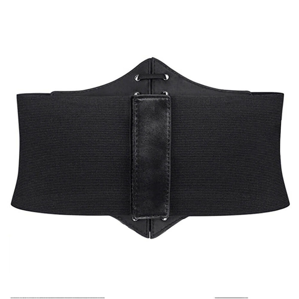 Wide Underbust Waistband Corset Belt Women Body Shaper Buckle Waist Belt