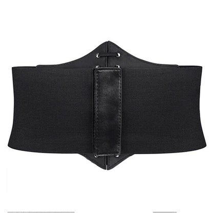Wide Underbust Waistband Corset Belt Women Body Shaper Buckle Waist Belt