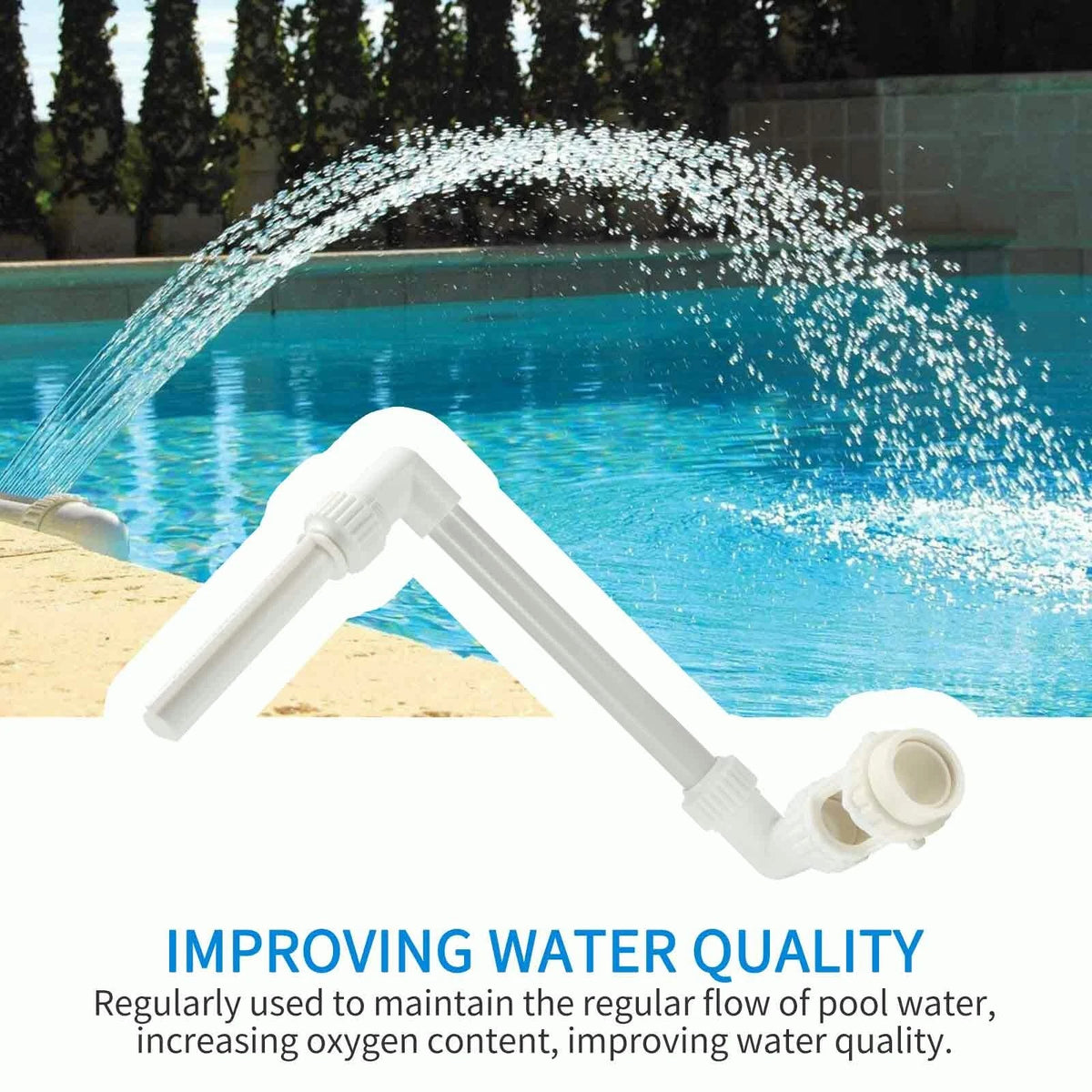 Adjustable Water Feature Pond Decor Pool Waterfall Fountain Swimming Kit