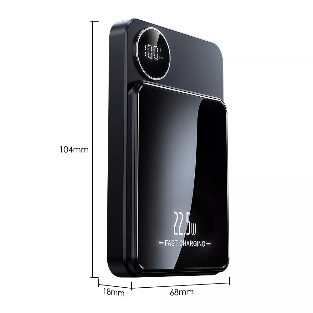 Magsafe Battery Charger Magnetic Power Bank iPhone 15 14 13 12 11 Black