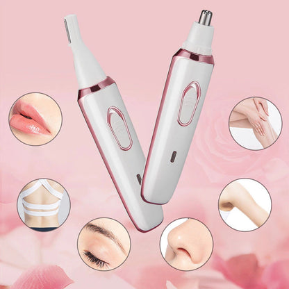 Rechargeable Painless Razor Bikini Trimmer 4 in 1 Cordless Electric White Shaver