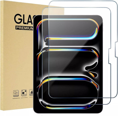 2 Pack Friendly Tempered Glass Protector Case Cover 2024 iPad Air 13" M4