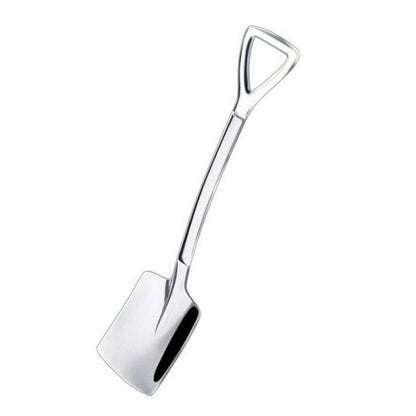 Retro Shovel Spoons Set Stainless Steel Kitchen Portable Cutlery Tools 4pcs