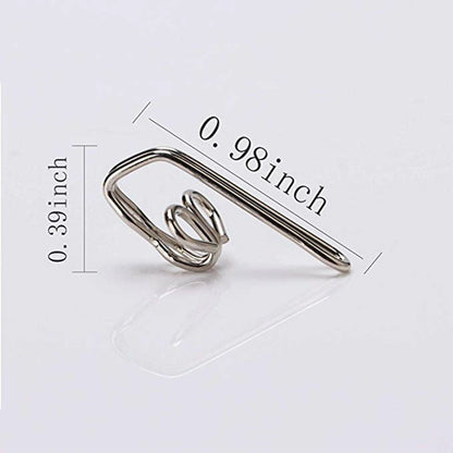 Pencil Pleat Gather Hooks Small Metal Curtain Gathering Hook 28mm 60PCS