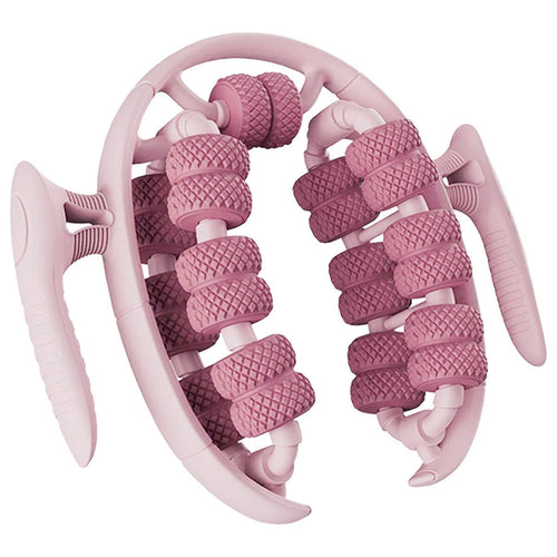 Wheel Calf Relaxation Yoga Fitness Leg Muscle Massager Roller 26 Round Pink