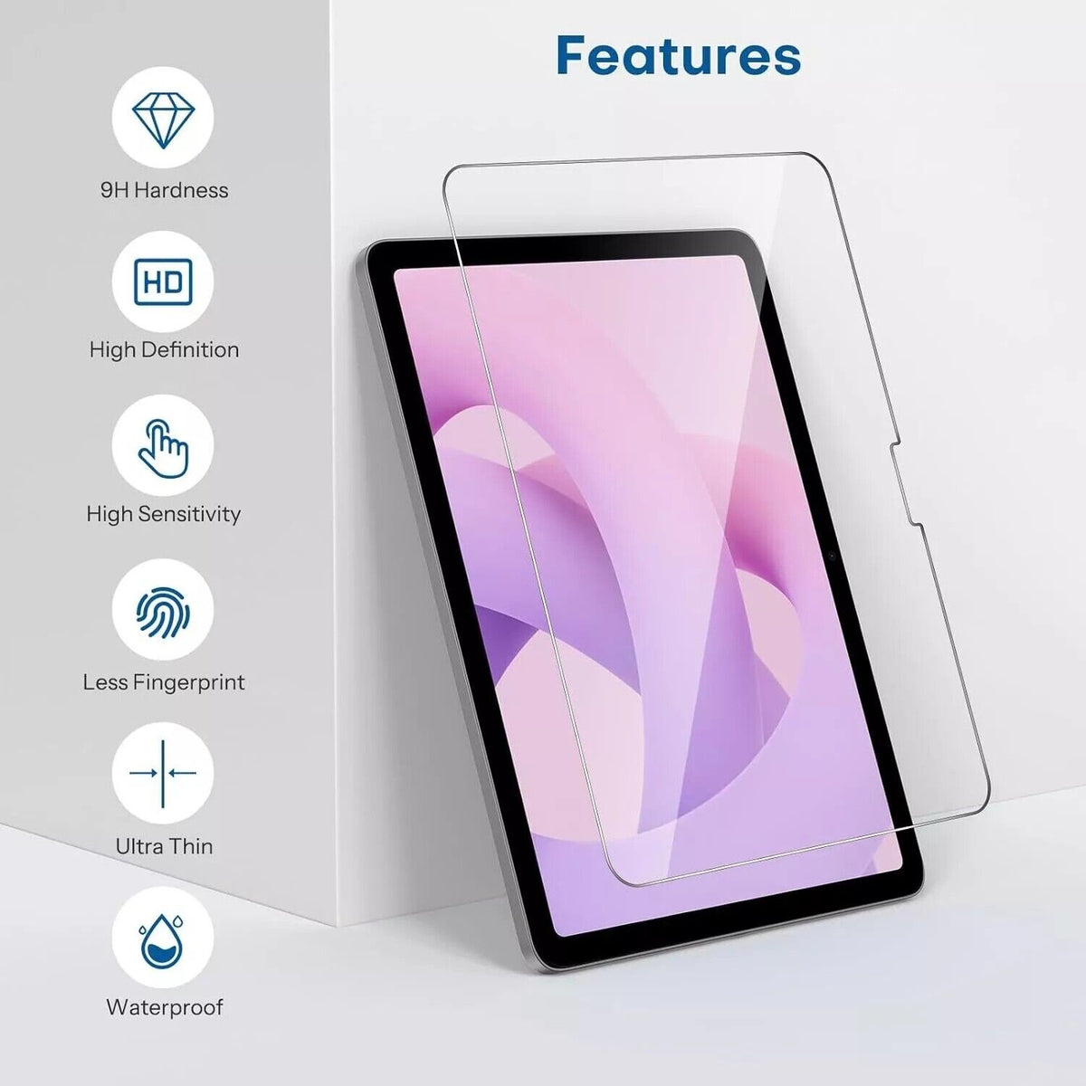 2 Pack Friendly Tempered Glass Protector Case Cover 2024 iPad Air 13" M4