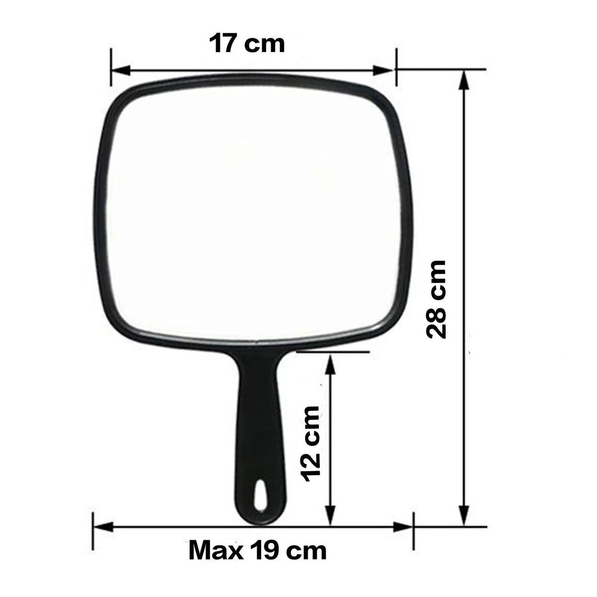 Lady Women Large Mirror Makeup Beauty Cosmetic Handheld Salon Mirror