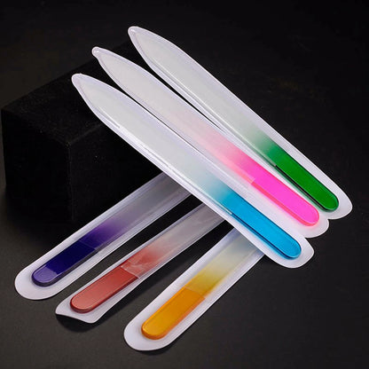 8x Manicure Acrylic Gel Durable Nail File Crystal Glass Buffer Art Files Device