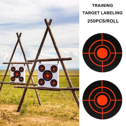 250pcs Self Adhesive Target Sticker Splatter Reactive Shooting Target