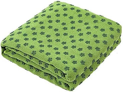 Microfiber Thick Fitness Gym Blanket Non-Slip Eco-friendly Yoga Mat Towel Green