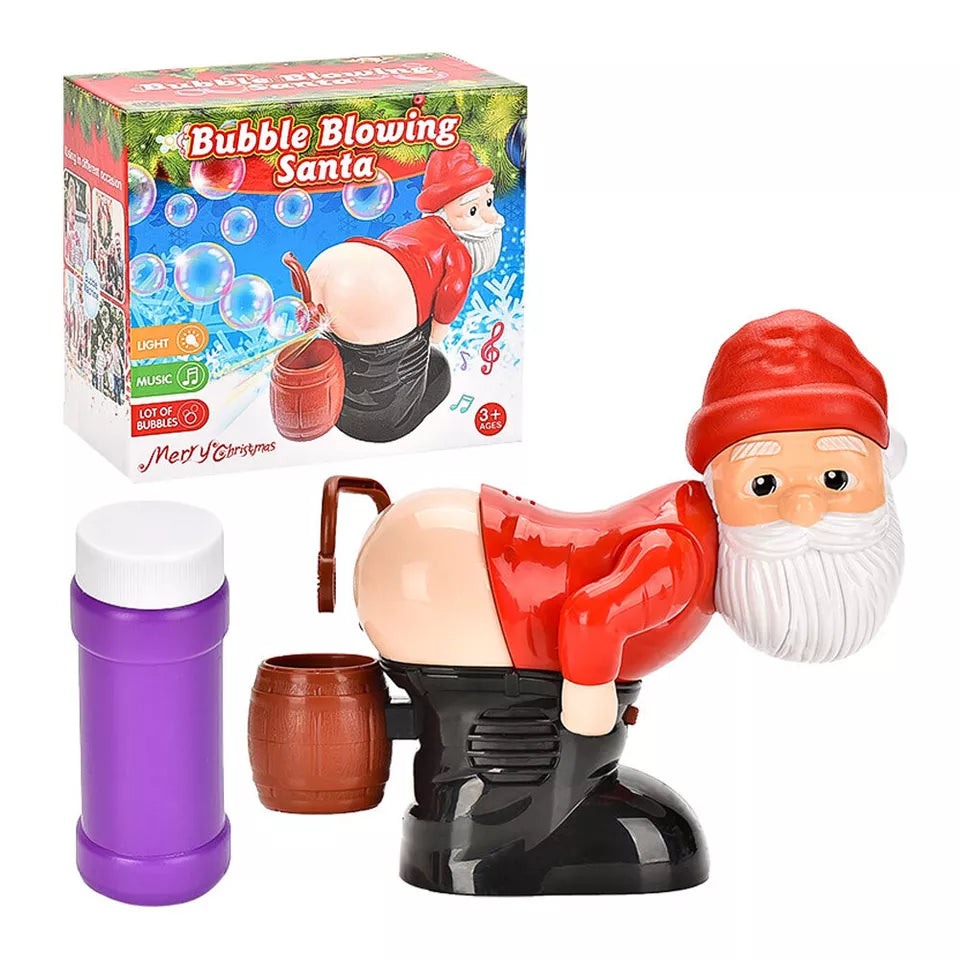 Farting Bubble Machine Santa Claus Automatic Portable Outdoor Party Toy Blower