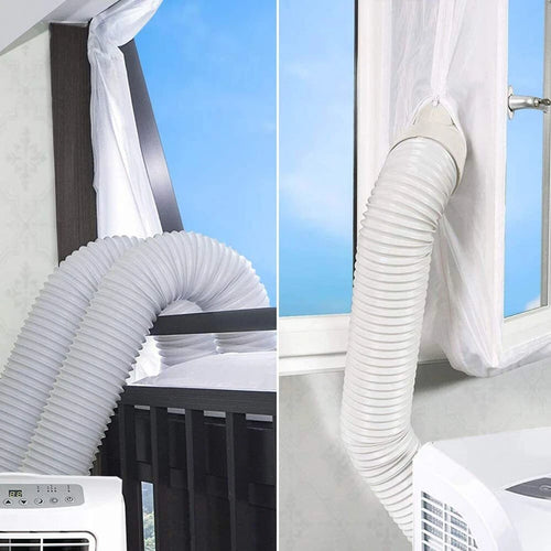 Sealing Cloth 4M Portable Air Conditioner Window Seal Vent Kit 2 Zippers