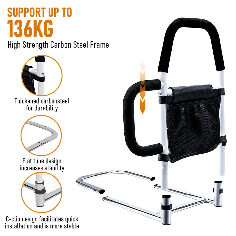 Elderly Adults Pocket Fixing Strap Bed Rail Safety Bed Assist Rail Storage