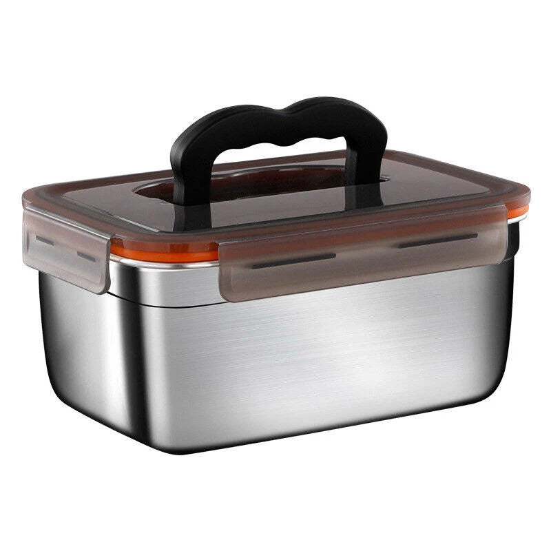 3500ml Food Storage Meal Prep Crisper Container Stainless Steel Lunch Box