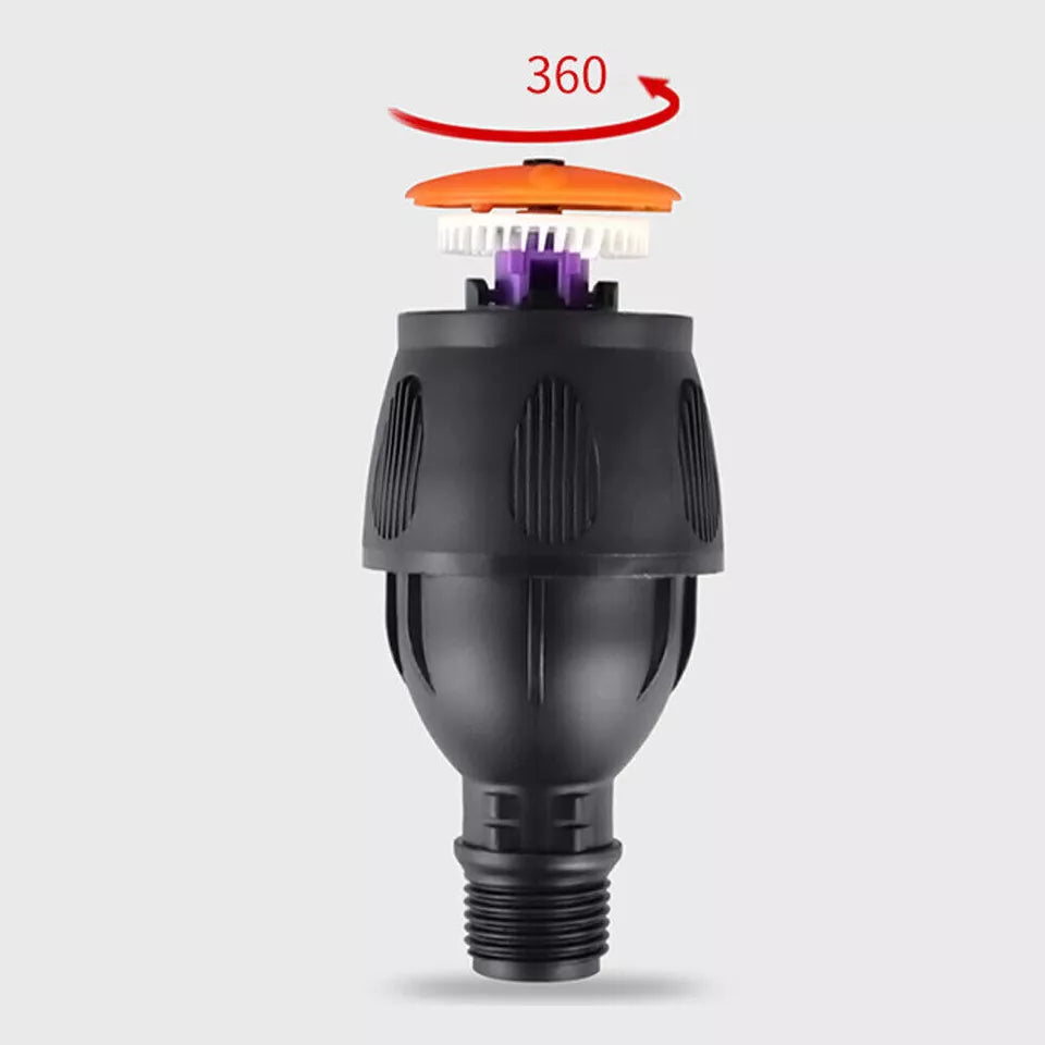 360° Watering Nozzle Automatic Rotating Sprinkler Tripod Garden Irrigation