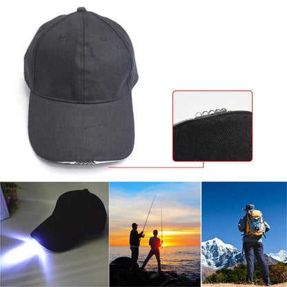 5LED Hot Light Hiking Camping Fishing Baseball Cap Outdoor Hat