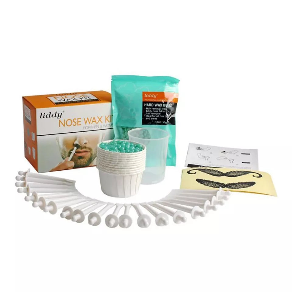 Mens Nasal Waxing Easy Remover Strips Wax Kit Sticks Nose Ear Hair Removal