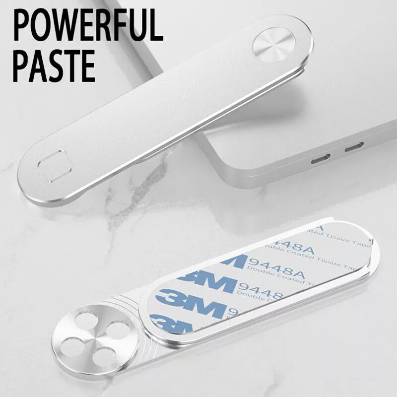 Laptop Side Mount Clip Portable Adjustable Magnetic Phone Computer Holder Silver
