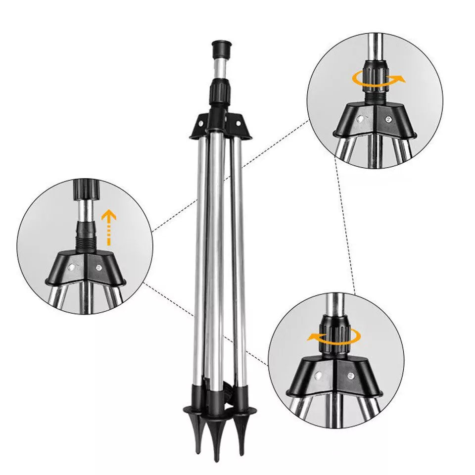 360° Watering Nozzle Automatic Rotating Sprinkler Tripod Garden Irrigation