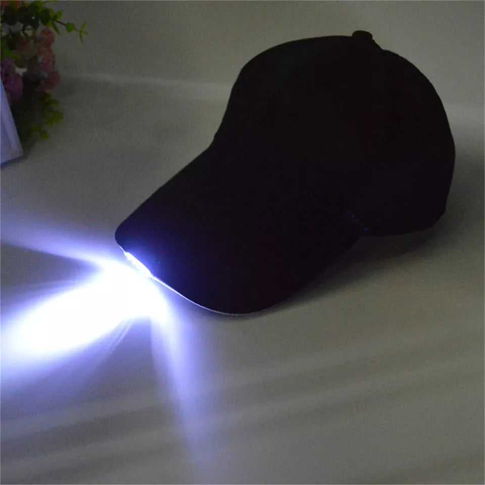 5LED Hot Light Hiking Camping Fishing Baseball Cap Outdoor Hat