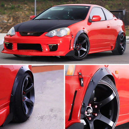 4pcs Flares Extra Wide Arches Universal Flexible Car Body Wheel Fender