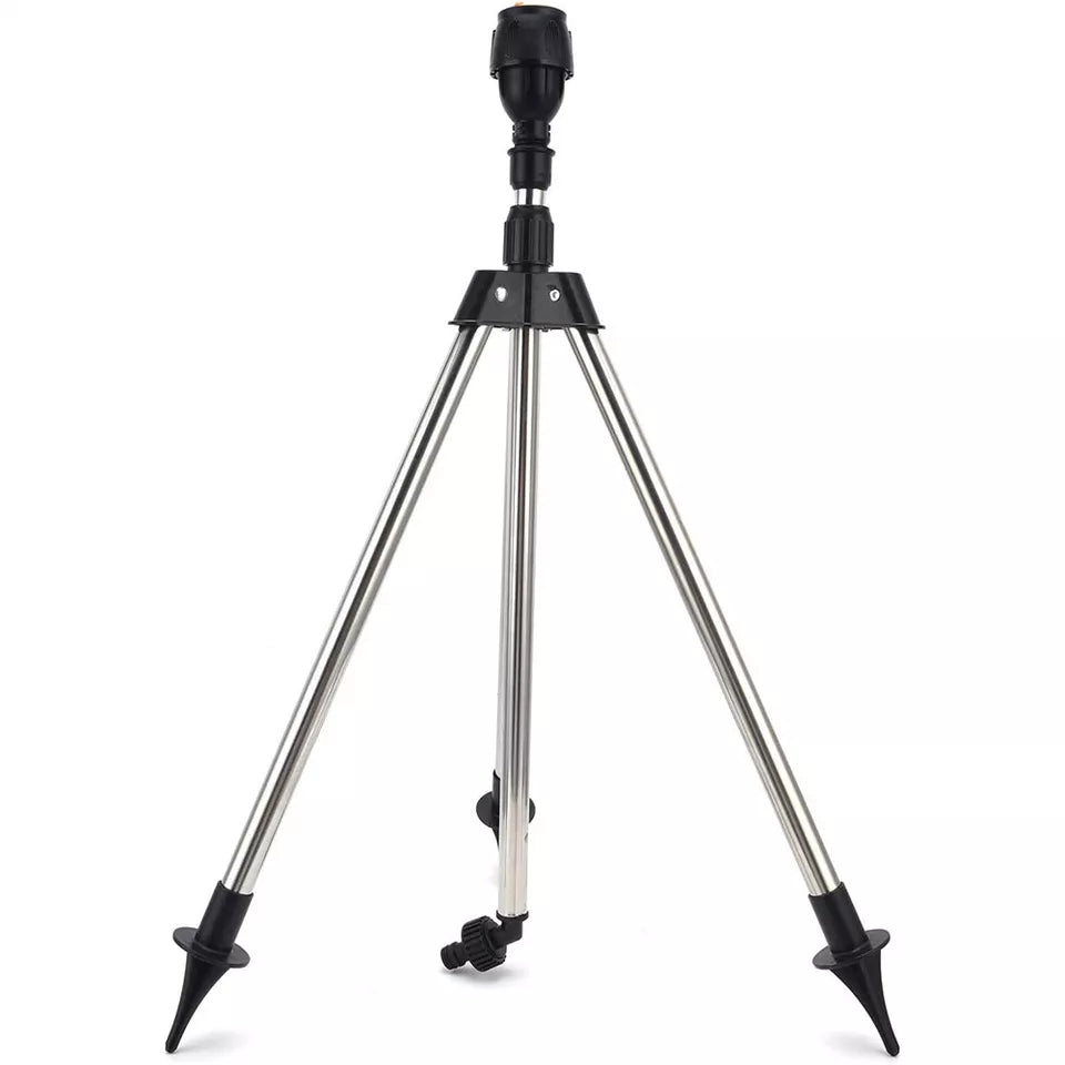 360° Watering Nozzle Automatic Rotating Sprinkler Tripod Garden Irrigation