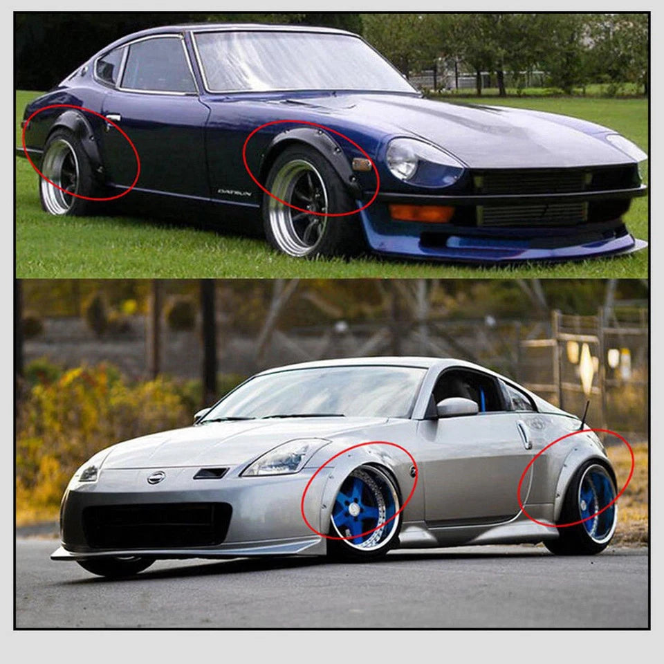 4pcs Flares Extra Wide Arches Universal Flexible Car Body Wheel Fender