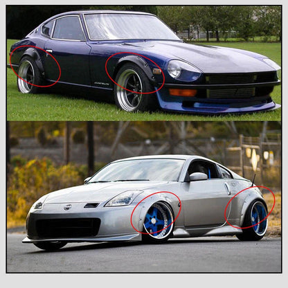 4pcs Flares Extra Wide Arches Universal Flexible Car Body Wheel Fender