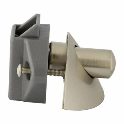 5x RV Cupboard Drawer Zinc Alloy Push Lock Latch Knob Half Moon Handle Caravan