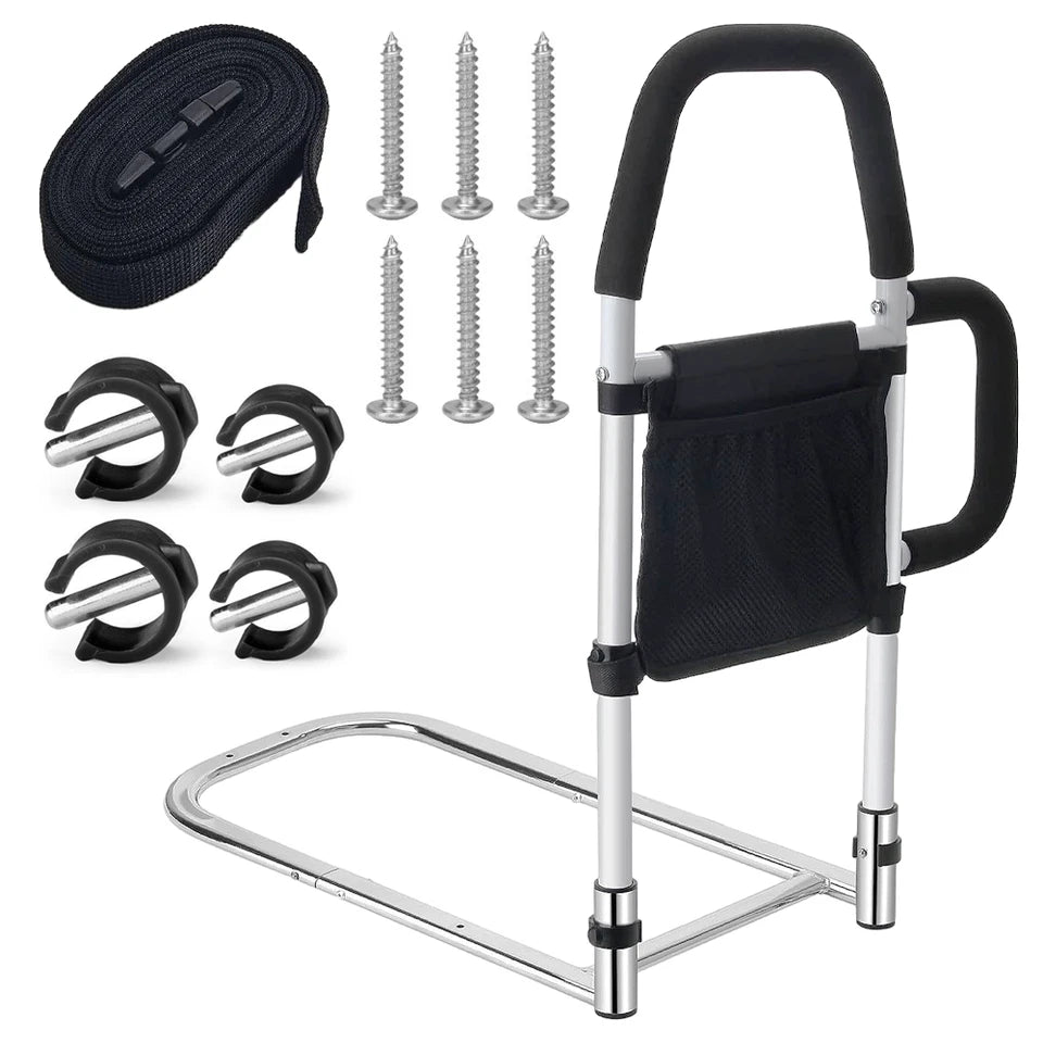 Elderly Adults Pocket Fixing Strap Bed Rail Safety Bed Assist Rail Storage