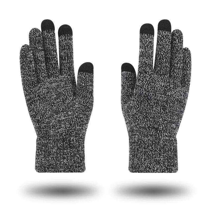 1Pair Soft Wool Winter Gloves Warmer Mobile Phone Warm Touch Screen Men Women