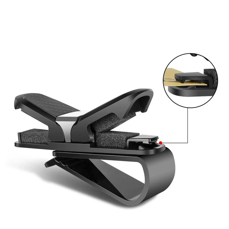 Sun Visor Eye Glasses Card Pen Sunglasses Holder Clip Car Vehicle Accessory