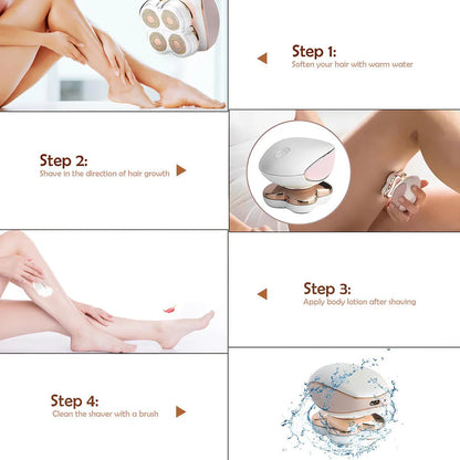 Arm Legs Bikini Body Shaver Women Electric Epilator Facial Hair Remover Trimmer