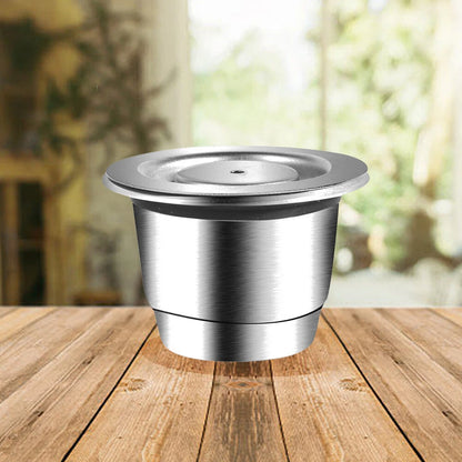 Coffee Tamper Tool Nespresso Stainless Steel Refillable Capsule Pod