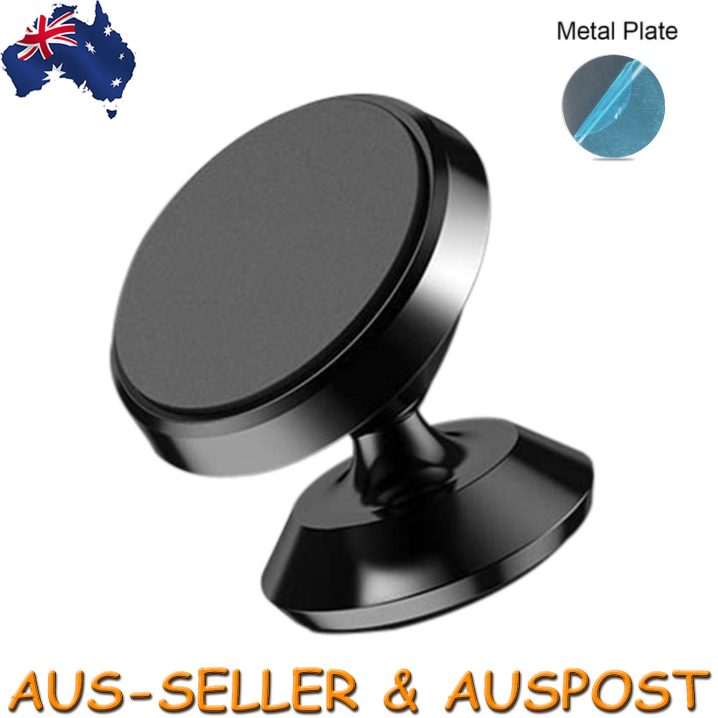 2x Universal Magnetic Magnet Phone Holder Dashboard Mobile Dash Car Mount Stand